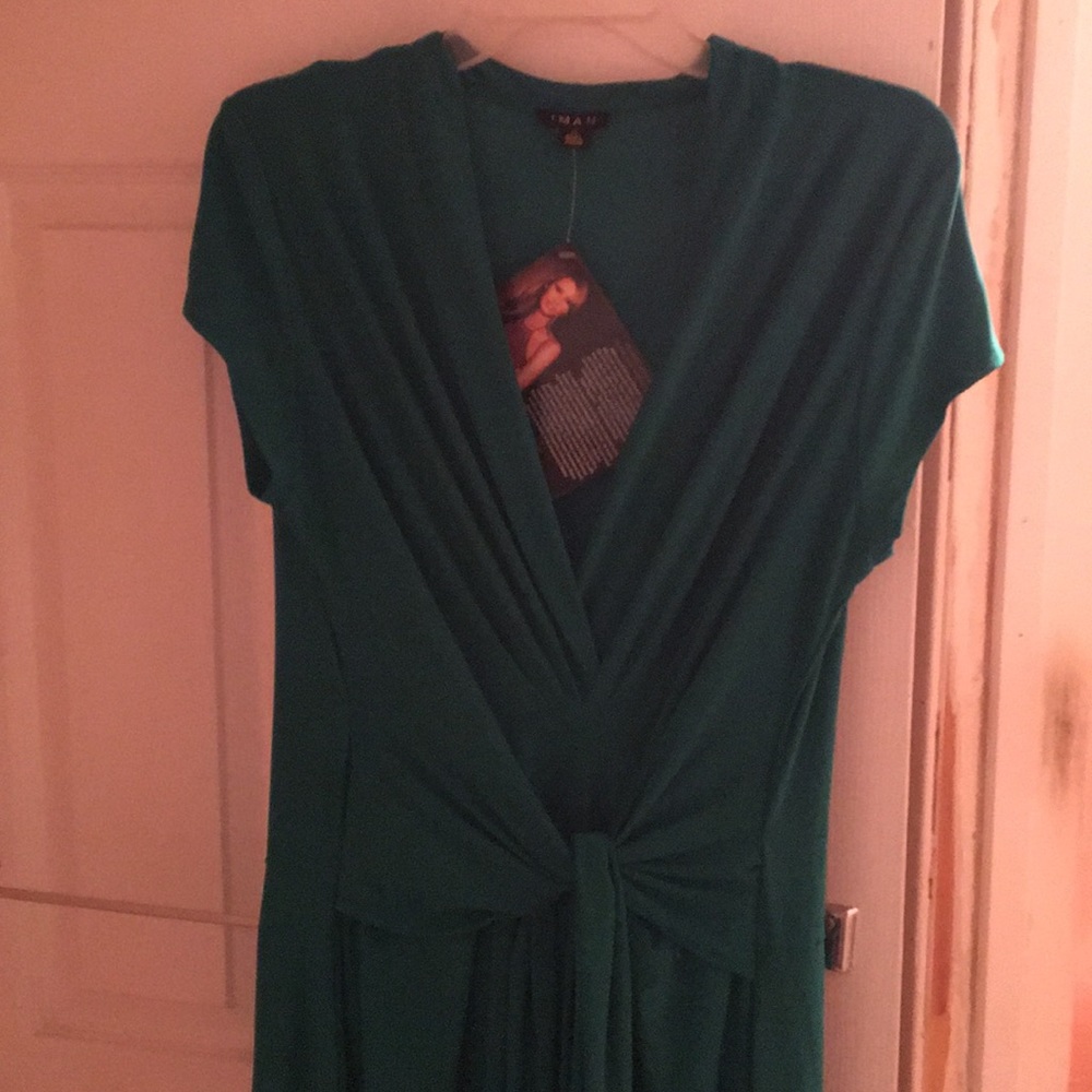 Beautiful Iman xl green maxi dress